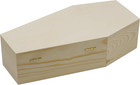 Large 12 Inch Halloween Coffin Box  Fillable Hinged Box For Ha