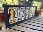 Led Zeppelin License Plate Sign Art Gift Classic Rock Music 