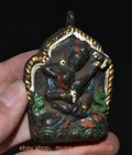 2 6  Old Tibet Buddhism Bronze Painting Happy Buddha Yab-yum Amulet Pendant