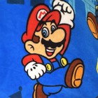 Nintendo Official Licensed Super Mario   Luigi Blue  Blanket 45   x62   
