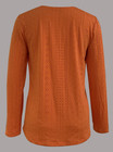 Long Sleeve Shirt Button Front V Neck Blouse Women s Clothing