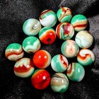 X11 Jabo 2004 Fall Classic Marbles Nm To Mint Green Brown Orange White Xmas Tree