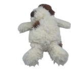 Jellycat Medium Brown And White Poppy Puppy Dog Plush Stuffed Animal 