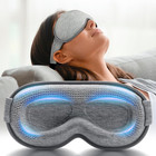 Weighted Sleep Eye Mask 3d Contoured Blackout For Lash Extensions Travel Gray