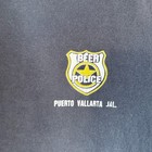 Vintage Y2k Beer Police Funny Prank Short Sleeve Black T-shirt Size Medium