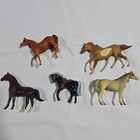 Vintage Breyer Molding Co  Toy Horse  Stablemates 1975 Lot Of 4 And 1 Metal 
