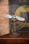 Vintage Industrial Fan General Electric Motor Airplane Propeller 20  Blades