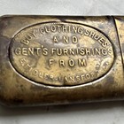 Antique Lansford Pa Clothes Shoes E  Fidler Advertising Match Holder Safe