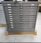 Lot Of  8  Blueprint File Cabinets