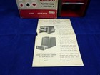Arrco Metal Playing Card Shuffler Red Black Hand Operated Manual Crank W box