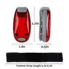 2pcs Led Safety Light Clip On Cycling Bike Tail Runner Warning Night Strobe Lamp