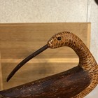 Hand Carved Antique Style Turned Head Looking Curlew Shorebird Decoy