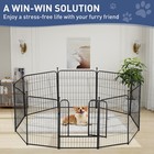 32 Inch 10 Panels Tall Dog Playpen Large Crate Fence Pet Play Pen Exercise Cage