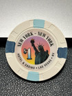  nice   1 New York Casino Poker Chip Las Vegas Nevada Gambling Trade Token