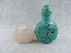 Exquisite Chinese Nature Agate Snuff Vial Hand-carved  Agate Snuff Bottle