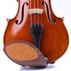 4 4 3 4 Violin Shoulder   Chinrest Chin Rest Pad Brown Soft Sheepskin Leather