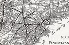 1934 Antique Pennsylvania Railroad Map Vintage Pennsylvania Railway Map 2551