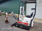Bobcat 316 Mini Excavator Expandable Wide Track 1317hrs