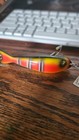 Vintage Moomlight Great Injured Minnow Lure Glass Eyes 1920 s