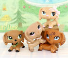 4x Lovely Pet Shop Lps Dachshund Dog Puppy Toy  932 640 909 081 With Accessories