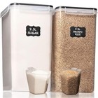 Shazo 2 Pc  9 5l   321 Oz  Extra Large Bulk Food Storage Containers With 
