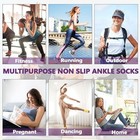 Pilates Yoga Grip Socks 4 Pairs Women Non Slip 5-8 01 Black grey pink purple