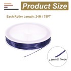 20 Gauge Copper Wire For Jewelry Making Tarnish Resistant Bead Wire Purple