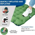 Camping Sleeping Pad  Ultralight Camping Mat With Pillow Built-in Foot Pump