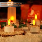 Rechargeable Candles Flameless Flickering Led Tea Lights With Remote   Timer And