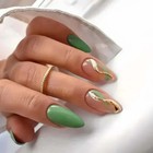 24pcs Finished False Nails Long Fake Fingernails French Tip