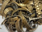 Large Lot Of Vintage Gold Filled Watch Bands Bracelets Scrap Parts Or Use 1418g