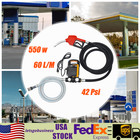 550w 110v Electric Oil Fuel Diesel Gas Transfer Pump W meter Hose With Nozzle