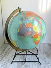 Vintage Replogle 12  Reference Globe Wire Stand 1950 s Made In Chicago  Ill