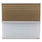 Recpro Rv Day Night Window Shade White linen Beige Blackout Stitchbond- Usa Made