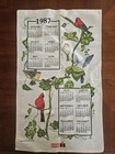 Vintage Calendar Towels Linen 1982-96 Lot 8ct Usa Rare Euc Some New