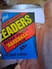 Unopened Baseball Cards Box 36 Packs Vintage Topps Major League Leaders 36 Packs