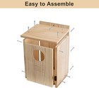 Owl House For Outdoors - Wood Owl Nesting Box For Wild Screech Owls  Waterproof