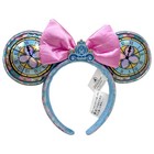 2026 Loungefly Disney   parks Cinderella Stained Glass Mouse Ears Headband Us Post