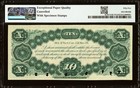American Exchange In London  10  1 Share Warrant 1880_ Specimen Pmg 55 Epq