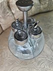 Set Of 4oliviers   Co Kitchen Oil Caddy Bottles Oil  Vinegar  Salt Pepper Shaker