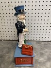 Vintage Uncle Sam Metal Cast Iron Working Mechanical Coin Bank