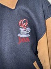Vintage 90s Wool Leather Letterman Jacket Medium Java Script Systems The Duke