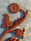 Cast Iron Grape Vine Pediment Decor Heavy Duty 8 5lb Rustic Floral Barn Wall Vtg