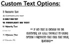 Custom Personalized Black T-shirt   Your Own Text   Durable 100  Heavy Cotton