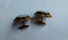 Victorian Lady Cufflinks Porcelain Cameo Cuff Links