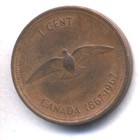 1967 Penny Queen Elizabeth Ii Cent Canada Canadian One Cent Coin  6804