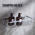 Stainless Steel Wall Mounted Shower Shampoo Conditioner Storage Organizer 30cm