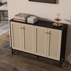 Sideboard Accent Storage Cabinet 4 Doors Dining Room Kitchen Buffet Cupboard