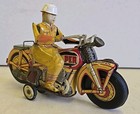 Vintage 10  Hadson Japan Tin Litho Friction Motorcycle Trooper