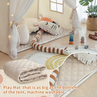 Pop-up Princess Castle Play Tent With Pompoms And Star Lights - Indoor Playhouse